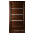 Australia standard modern interior solid wood flush metal swing door with bottom seal